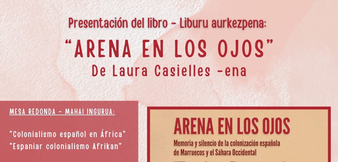 Laura Casielles-en “ARENA EN LOS OJOS” liburuaren aurkezpena